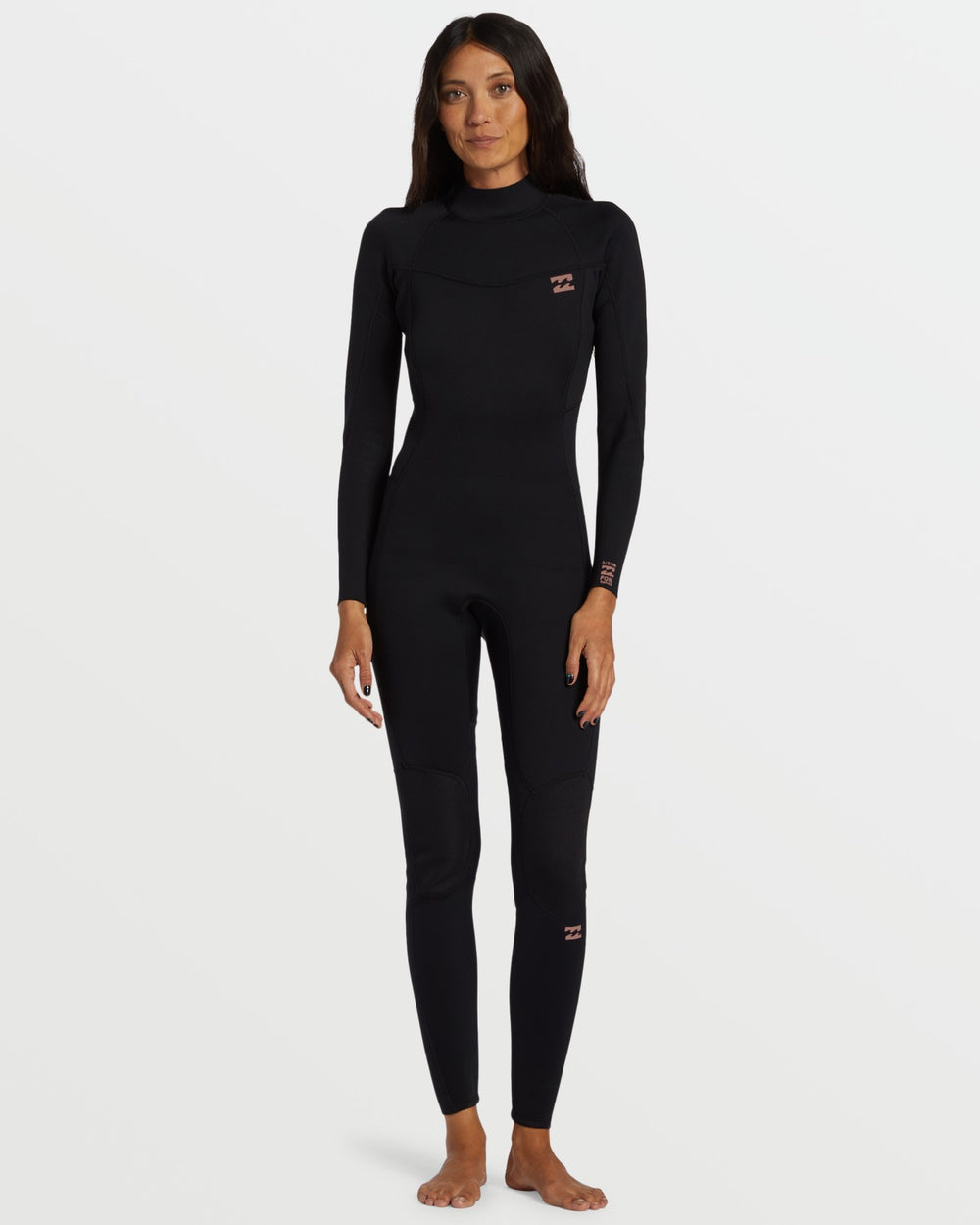 3/2mm Foil Flatlock Back Zip Wetsuit - Black | Billabong Women