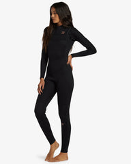 4/3mm Foil GBS Chest Zip Wetsuit - Black | Billabong Women