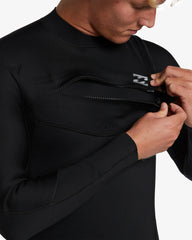 4/3mm Foil GBS Chest Zip Wetsuit - Black | Billabong Men