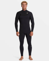 4/3mm Revolution Natural Upcycler GBS Chest Zip Wetsuit - Black | Billabong Men