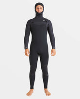 6/5mm Furnace Natural Upcycler Welded Chest Zip Wetsuit - Black | Billabong Men