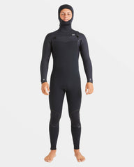 6/5mm Furnace Natural Upcycler Welded Chest Zip Wetsuit - Black | Billabong Men
