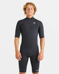 2/2mm Absolute Natural Upcycler GBS Chest Zip Short Sleeve Springsuit | Billabong Men