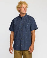 All Day Jacquard Short Sleeve Shirt - Midnight | Billabong Men