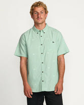 All Day Jacquard Short Sleeve Shirt - Seafoam | Billabong Men