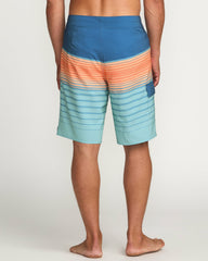 All Day Stripe Pro Performance 20" Boardshorts - Deep Blue | Billabong Men