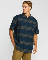 All Day Stripe Short Sleeve Shirt - Midnight | Billabong Men