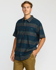 All Day Stripe Short Sleeve Shirt - Midnight | Billabong Men