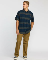 All Day Stripe Short Sleeve Shirt - Midnight | Billabong Men