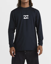 All Day Wave Loose Fit Long Sleeve Surf Tee - Black | Billabong Men