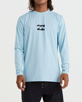 All Day Wave Loose Fit Long Sleeve Surf Tee - Coastal Blue | Billabong Men
