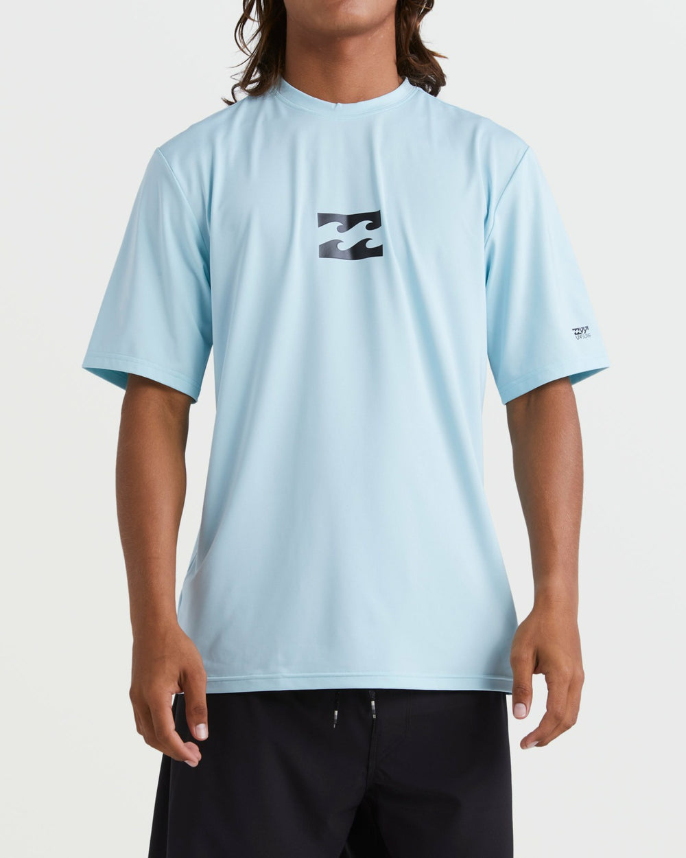 All Day Wave Short Sleeve Rashguard - Coastal Blue | Billabong Men