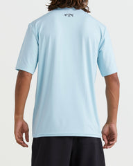 All Day Wave Short Sleeve Rashguard - Coastal Blue | Billabong Men