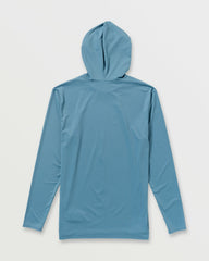 Arch Mesh Long Sleeve Hooded Surf Tee - Bay Blue | Billabong Men