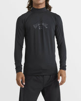 Arch Performance Fit Long Sleeve Rashguard - Black | Billabong Men