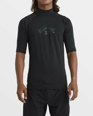 Arch Performance Fit Short Sleeve Rashguard - Black | Billabong Men