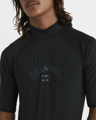 Arch Performance Fit Short Sleeve Rashguard - Black | Billabong Men