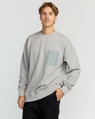 Austin Garage Crew Sweatshirt - Lt Grey Htr | Billabong Men