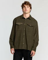 Austin Garage Long Sleeve Shirt - Chocolate | Billabong Men