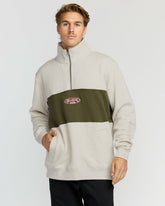Bad Dog 3/4 Zip Mockneck Sweatshirt - Sand Htr | Billabong Men