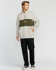 Bad Dog 3/4 Zip Mockneck Sweatshirt - Sand Htr | Billabong Men