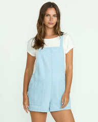 Beach Crush Denim Shortalls - Salt Blue | Billabong Women
