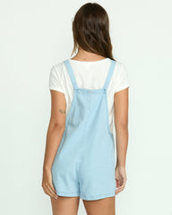 Beach Crush Denim Shortalls - Salt Blue | Billabong Women