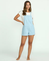 Beach Crush Denim Shortalls - Salt Blue | Billabong Women