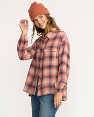 Big Bear Long Sleeve Shirt - Mountain Rose | Billabong Women