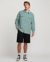 Bong Days Long Sleeve Shirt - Washed Blue | Billabong Men