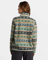 A/Div Boundary Mock 3 Half-Zip Pullover Sweatshirt - Salty Sage | Billabong Women
