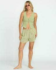 Bren Knit Vest - Pistachio | Billabong Women