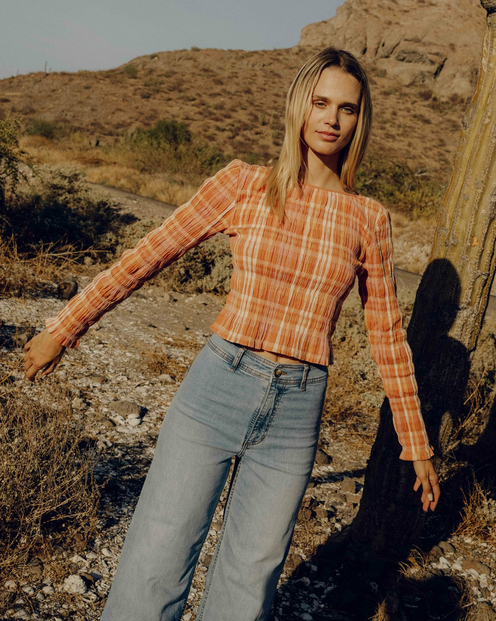 Check Me Out Long Sleeve Shirt - Sunburnt | Billabong Women