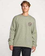 Compass Crew Sweatshirt - Sage Heather | Billabong Men