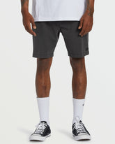 Crossfire Wave Wash Submersible 18" Hybrid Shorts - Washed Black | Billabong Men