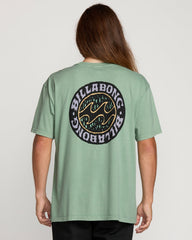 Decal Regular Wave Wash Tee - Mist Green | Billabong Men