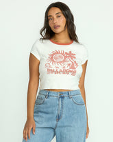 Electric Feeling Tee - Salt Crystal | Billabong Women