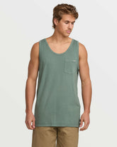 Essential Premium Wave Wash Tank - Dark Slate | Billabong Men