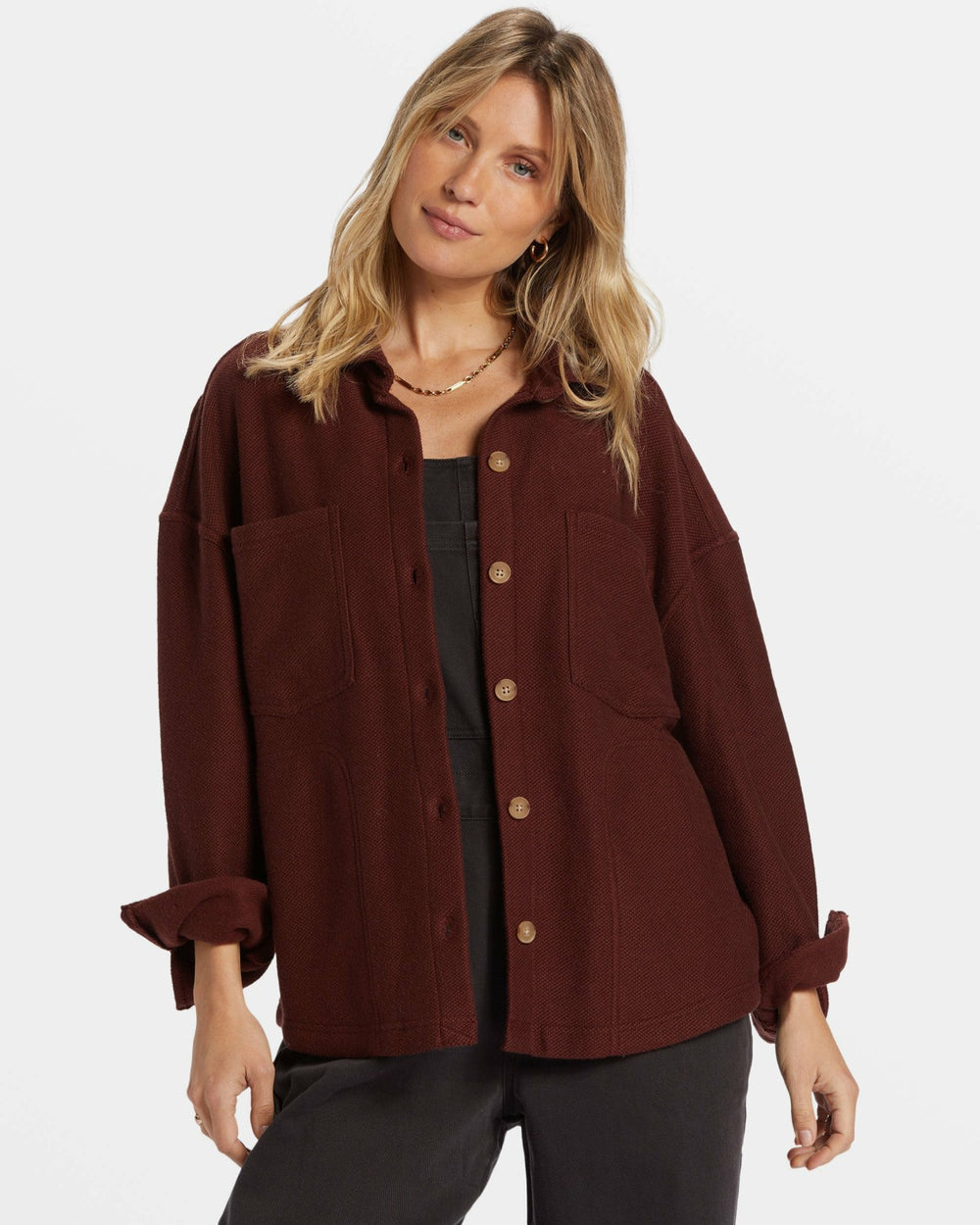 Everytime Oversized Shacket - Choc Chip | Billabong Women