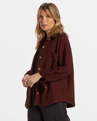 Everytime Oversized Shacket - Choc Chip | Billabong Women