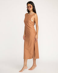 Eyelet Sun Midi Dress Beach Coverup - Rose Brown | Billabong Women