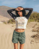 Eye Vibes Long Sleeve Top - Black Sands | Billabong Women