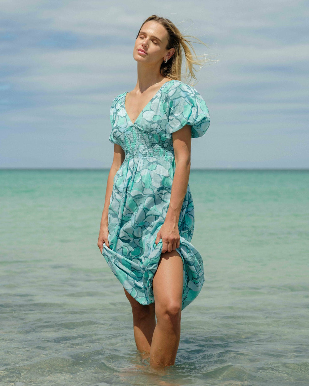 Go Coastal Midi Dress - Blue Bird | Billabong Women