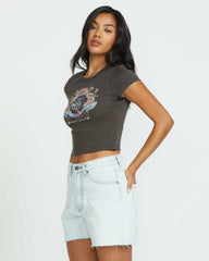 Goes Around Tee - Off Black | Billabong Women