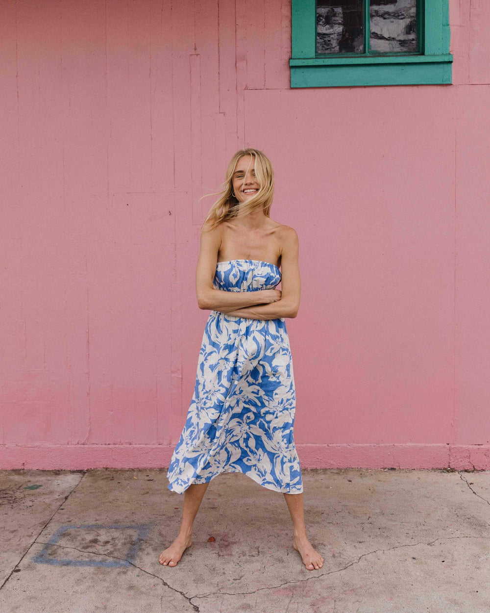 In The Sky Midi Dress - True Blue | Billabong Women