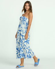 In The Sky Midi Dress - True Blue | Billabong Women