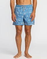 Lineup Laybacks 16" Trunks - Steel Blue | Billabong Men