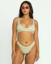 More To Sea Cami Plunge Bikini Top - Pistachio | Billabong Women