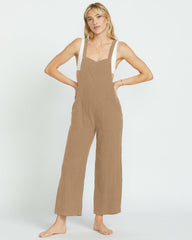 Pacific Time Jumpsuit - Khaki | Billabong Women
