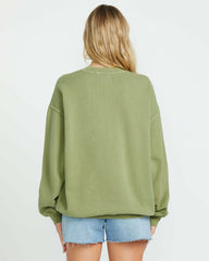 Ride In Crew Sweatshirt - Avocado | Billabong Women